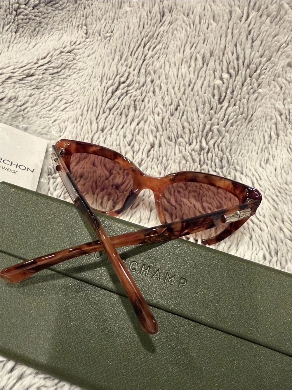 Longchamp Women's Tortoiseshell Cat-Eye Sunglasses - Brown/Amber